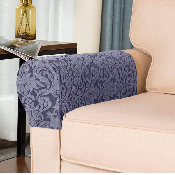 Set 2 Stretch Diamond Pattern nojatuoli sohvan tuolin päälliset huonekalusuojalle, liukumaton sohva tuolin käsivarsien suojukset elastaania polyesteriä Slipcovers