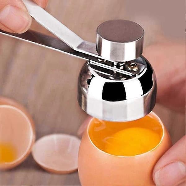 Skallåpner Eggåpner Rustfritt Stål Egg Topper Kutter For Rå/myke Hardkokte Egg