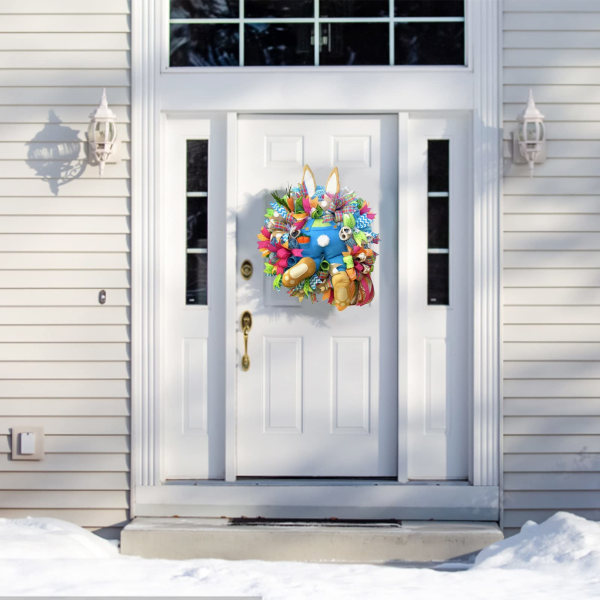 Easter Wreath Front Door, Easter Wreath, Rabbit Easter Wreath, Cute Bunny Butt Door Wreath, Artificial Easter Wreath Decorations