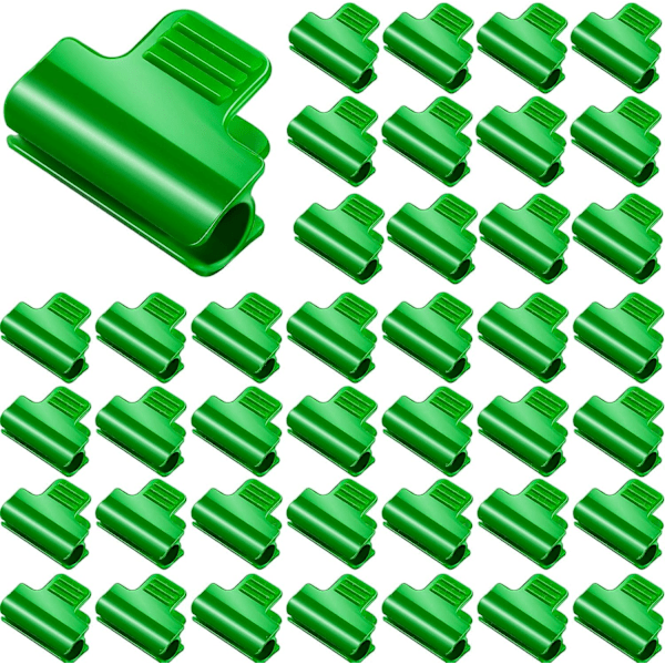 40 stycken växthusklämmor film rad täcknät tunnel båge klämma ram skuggning nät stång klämma växthus film klämmor för säsong växtförlängning 40pcs