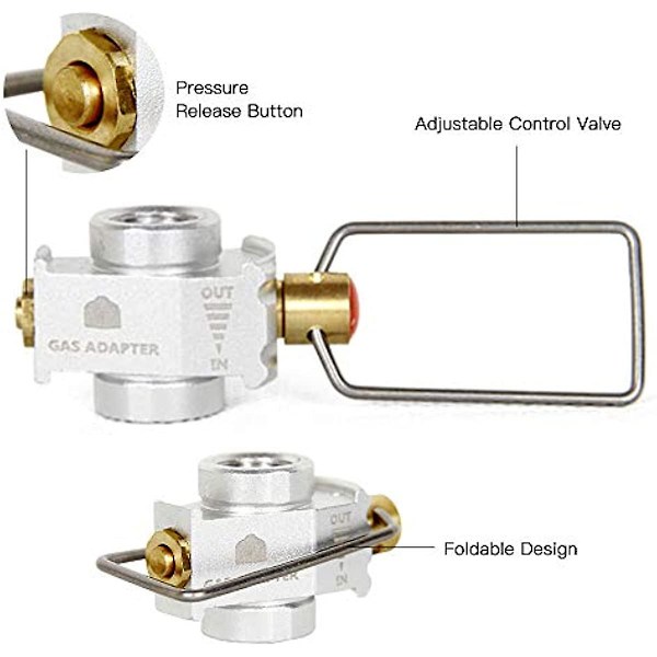 Fxool Gas Convertor Shifter Refill Adapter Gas Saver Plus Gas Convertor Shifter Refill Flat Tank Conversion Adapter Camping