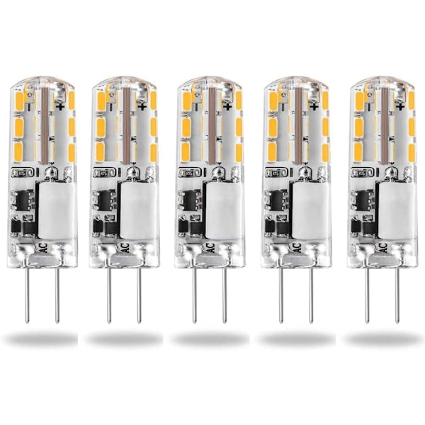 G4 LED-lampor 12V Varmvitt 3000K 120LM, 2W Icke dimbar (5 st)