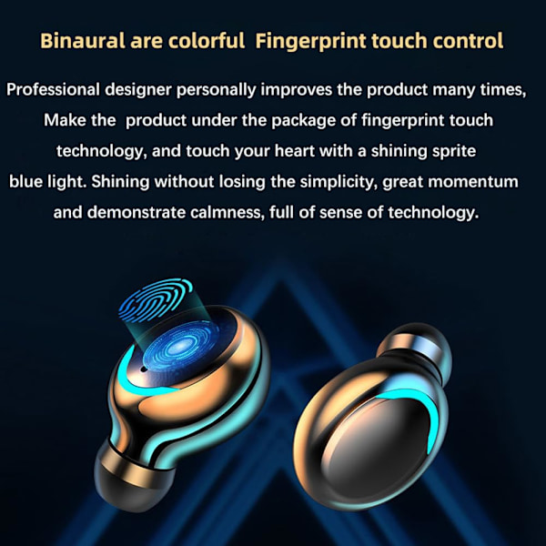 Miniature Bluetooth Headset Trådløs Øretelefon Øreprop-Bil In-ear Hovedtelefon med Mikrofon Håndfri Opkald Batterilevetid Sort