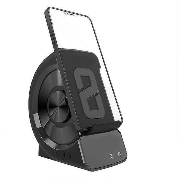 Multifunktionell 3-i-1 Bluetooth-högtalare Trådlös Laddning Väckarklocka