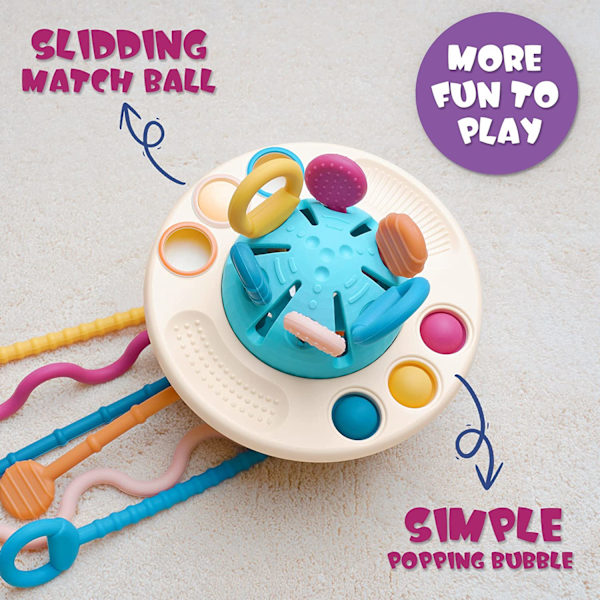 Baby Sensoriska Leksaker Montessori Dra String Lär Rep