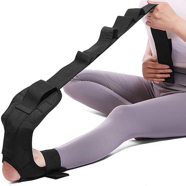 Yogastretchband med öglor, ligamentstretchband fitness