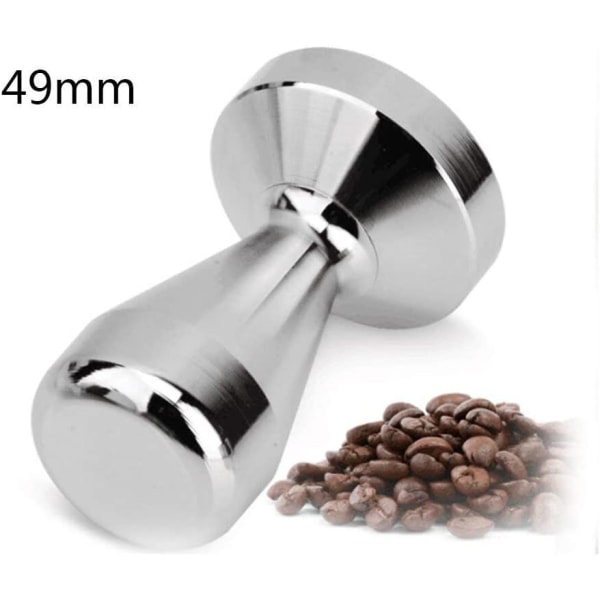 Kaffe Tamper 49mm, Espresso Kaffe Press Rustfritt Stål