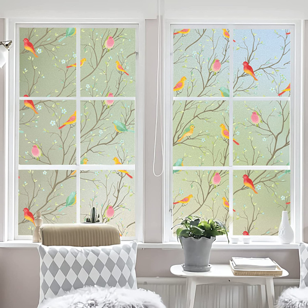 Privacy Window Film Frosted Stained Glass Film 45*200cm