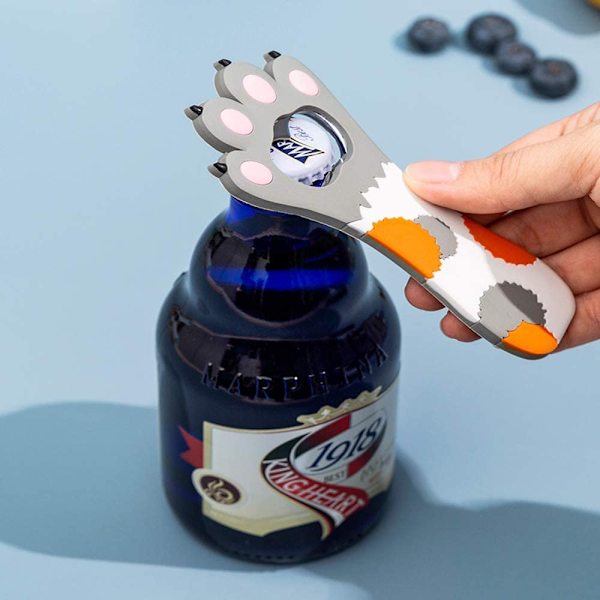 2 st kattklos flasköppnare magnetisk kylskåpsmagnet