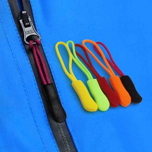 20 st dragkedjor dragkedja fixare stark nylon sladd, svart och röd