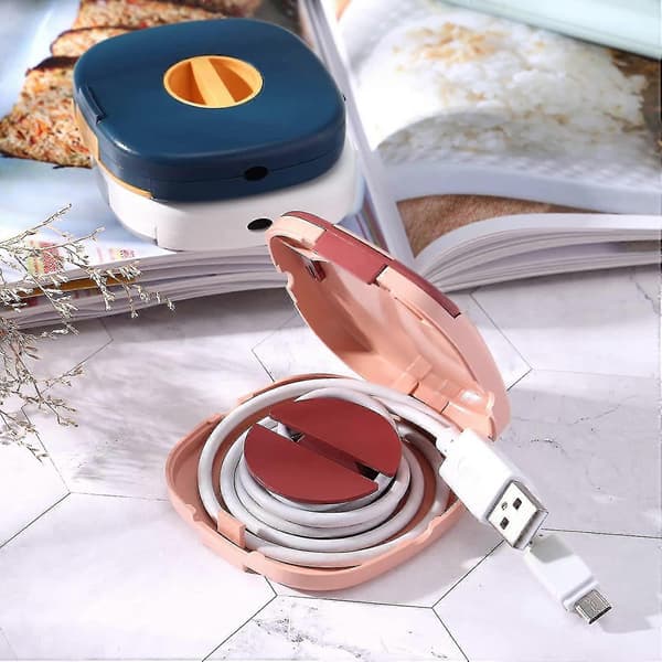 3 stk. Kabelopvikler Kabelbindere Kabelholder Kabelorganisator Kabelstyring til USB-kabel Hovedtelefonkabel