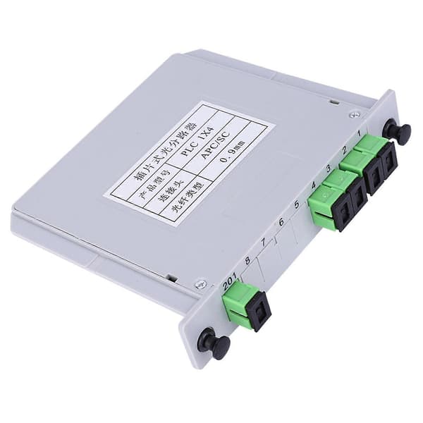Optisk splitter SC APC Singlemode PLC Fiber Splitter Modul 1X4 Blad