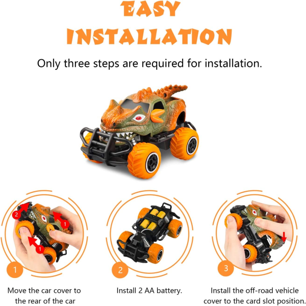 Småbørnslegetøj til 4-5-årige drenge RC-bil Fødselsdagsgaver Orange