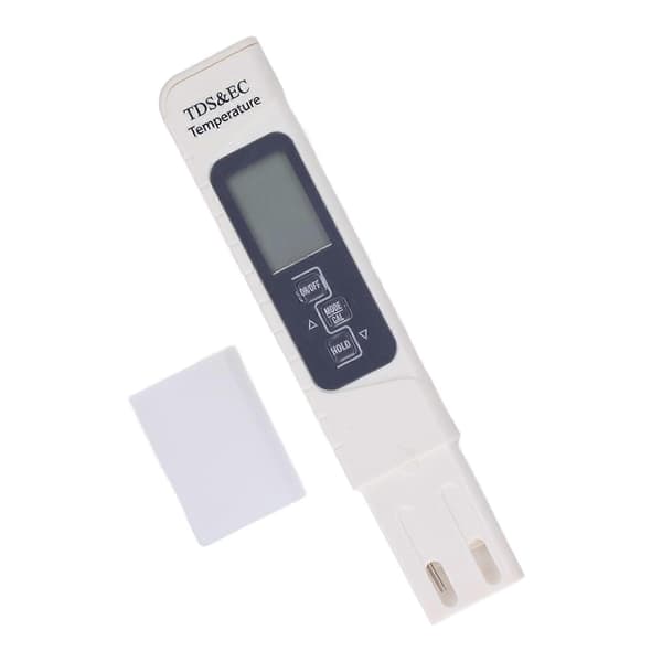 3 i 1 EC TDS-mätare 0-9999ppm Vattenkvalitetstestpenna för dricksvattenakvarier Pool