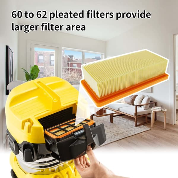 Set med 2 HEPA-splitters för Kärcher 6.415-953.0 AD 3.000 AD 3.200 dammsugare