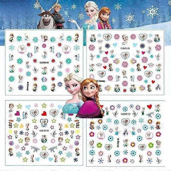 Frozen Elsa Anna DIY smink - Nagelstickers 100st multicolor