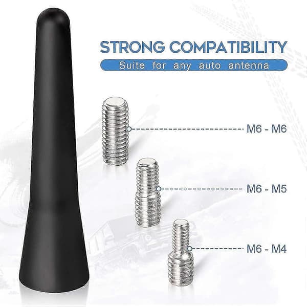 Bil 6,5 cm Mini Radioantenne Med Fm / Am / Dab Modtagelsesfunktion
