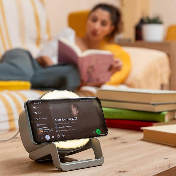 Langaton kaiutin-laturi LED-valolla Souwis InnovaGoods