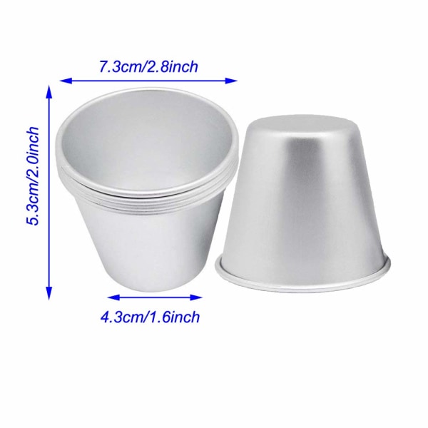 15-pakks puddingformer, nonstick puddingkopper egg tartform