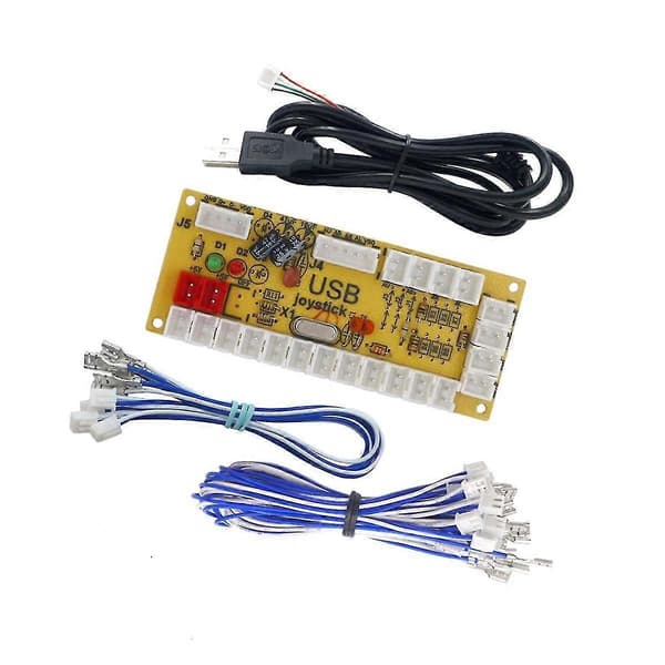 Nullforsinkelse Arkade DIY Arkade USB-koder til Joystick kompatibel med PC/PS3//Android med Joystick 4,8 mm knapp