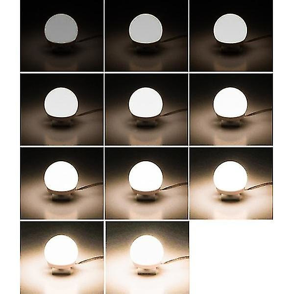 LED-lampor för sminkbord - Fäst runt spegeln - Makeup Vit