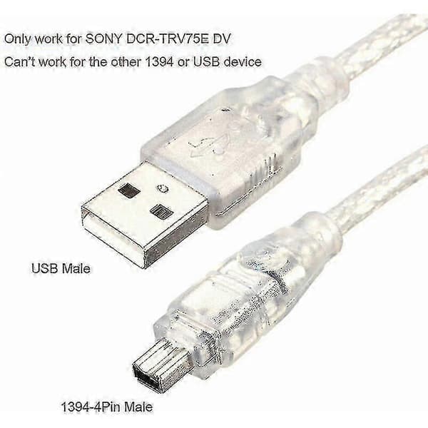 Usb Hane Till Firewire Ieee 1394 4-Pin Hane Adapterkabel För Sony Dcr-trv75e Dv - Köp Nu