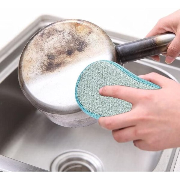 Opvask Køkkensvampe, 12 Large Duty Genanvendelige Dobbeltsidet