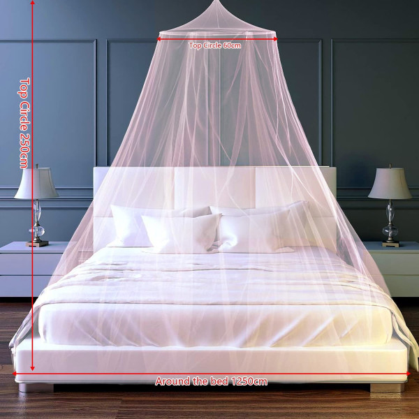 Dome-hyttysverkko, sänkyhyttysverkko Suuri polyesterihyttysverkko