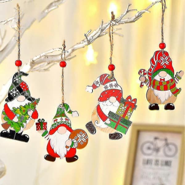 Julgransprydnader, julgran Trä Hänge Dekoration C