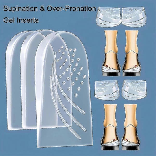 Tilpasselige ortopædiske hælløftere til supination og overpronation med medial lateral kile til knæsmerte lindring
