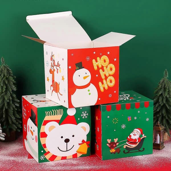 Ny julklappsförpackning jul papper godis presentförpackning ornament julklapp papper förpackning vikbar förpackning BB3-13/B
