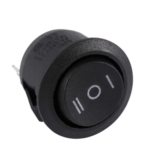 2 X Ac 6a/250v 10a/125v 3 Ben 3 Position Rund Båd Rocker Switch