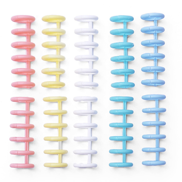 10 st 6-håls lösbladspärm 12 mm/0,5 tum 80 ark