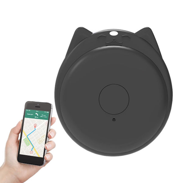 Personliga enheter, Smart GPS-tracker - Trådlös Smart Pet Tracker | Anti-förlorad platsspårare, liten GPS-enhet, objektdetektor (svart)
