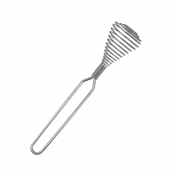 Praktisk manuell äggvisp i spiralform för köket, bärbar visp för mjölkdrycker, kaffeshake, skummare, mixer, skummare, köksredskap för bakning