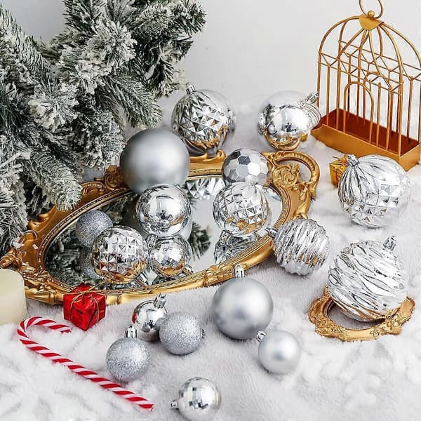 Juletræspynt Ubrydelig Julepynt Julepynt Sæt Til Juletræet (Guld)