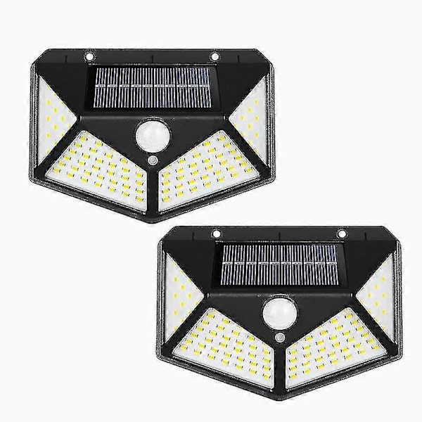 Utendørs Multifunksjonell Vanntett 100 LED Solcelle Hagelys 2 stk