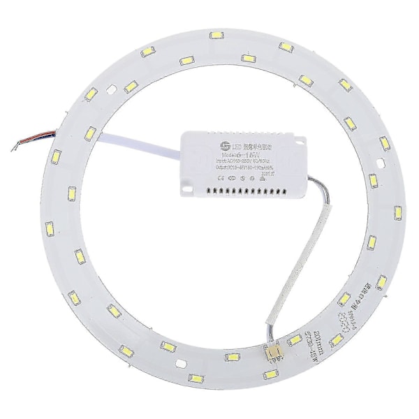 15W 220V-240V SMD 5730 30-LED Magnetisk Sirkulær LED Panel Bar Lampe LED Taklampe (Rent Hvit Lys)