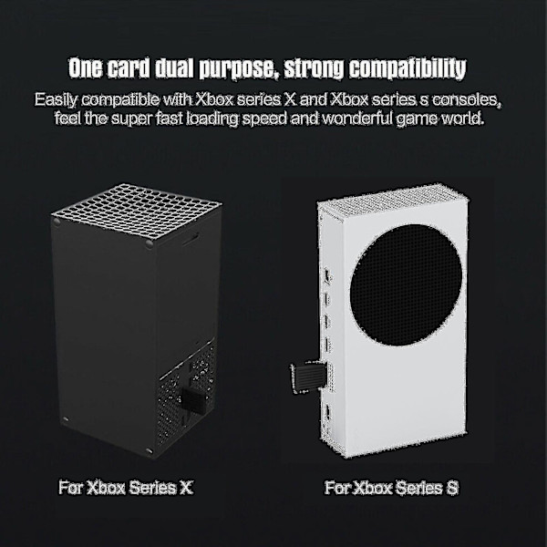 Bærbar 1 TB ekstern SSD - Passer til Xbox Series X/S, ekstern vertsdriftskonverteringsboks M.2 utvidelsesboks 32 g bredde