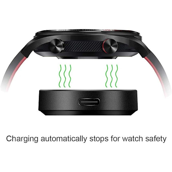 Latauskaapeli yhteensopiva Huawei Watch GT/ GT2 /GT 2e / Honor Watch Magic, Magic 2 / Honor Watch Dream black