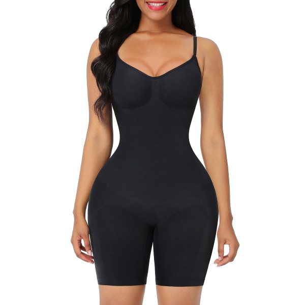 Komfortabel hel bodysuit til kvinder Butt Lifter Seamless Shapewear til kvinder Mavekontrol lår slankere L/XL, sort black L/XL
