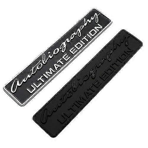 Sort/krom Range Rover Autobiography Ultimate Edition Bakluke Badge Emblem