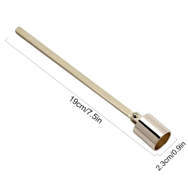 Lyseslukker med langt håndtag  Lyseslukker (guld)