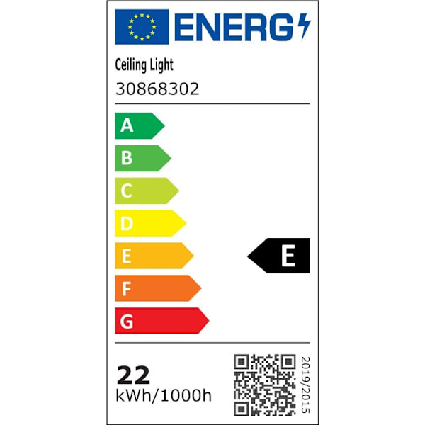 Moderne LED loftslampe, 22W aluminium og akryl loftslampe