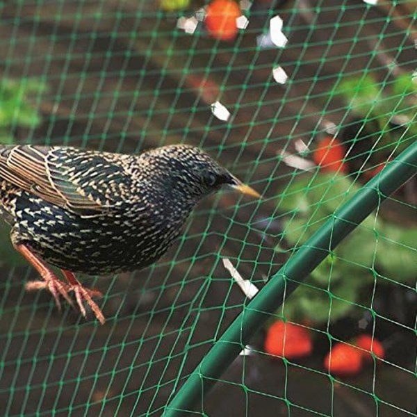 Fuglenett Grønn Hage Anti Fugl Damnett for Plantebeskyttelse Mesh Netting for Skadedyrbekjempelse, Ertenett 1,5x1,5 cm Hull (4x10) 400×1000cm