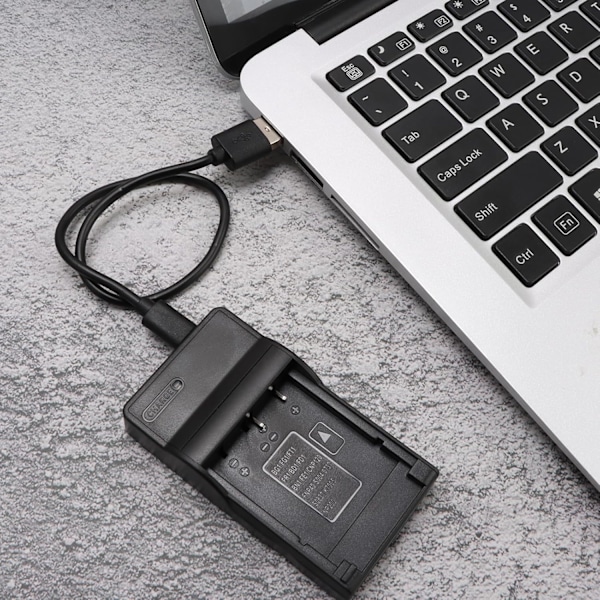 USB-lader for S-ony-kameraer, kompatibel med DSC-H50 H55 H70 H90 HX30V HX5V HX7V HX9V W150 W290, bærbar og praktisk for reise og utendørs bruk