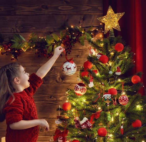 Julestjerne til juletrepynt style 7