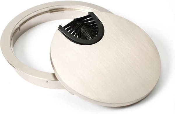 Set med 2 borstat stål ? 80 mm, kabelgenomföringar, kabelgenomföringar
