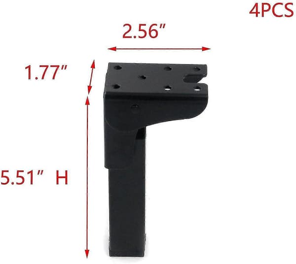 Sammenleggbare bordben 140mm/5.51#34; Høyde Jernlåshengsel 90 Grader Sammenleggbart