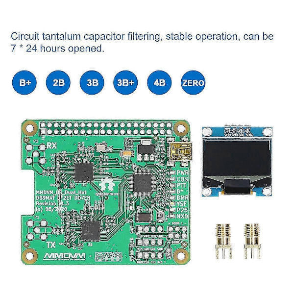 Duplex Hotspot Board med OLED-skærm Support DMR P25 D Star Mini Relay Module Support UHF VHF til